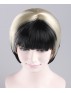 Black White Swing Bob Wig
